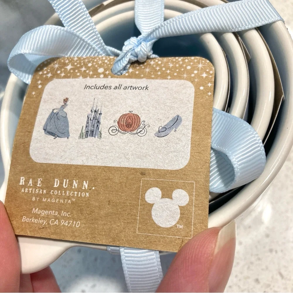 Disney Princess Measuring Cups with Light Blue Ribbon Rae Dunn Cinderella